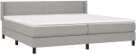 ΚΡΕΒΑΤΙ BOXSPRING ΜΕ ΣΤΡΩΜΑ ΑΝΟΙΧΤΟ ΓΚΡΙ 200X200 ΕΚ. ΥΦΑΣΜΑΤΙΝΟ 3129657