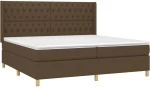 ΚΡΕΒΑΤΙ BOXSPRING ΜΕ ΣΤΡΩΜΑ ΣΚΟΥΡΟ ΚΑΦΕ 200X200 ΕΚ. ΥΦΑΣΜΑΤΙΝΟ 3132260