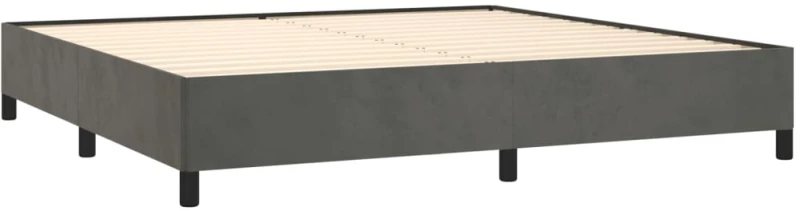 ΚΡΕΒΑΤΙ BOXSPRING ΜΕ ΣΤΡΩΜΑ ΣΚΟΥΡΟ ΓΚΡΙ 200X200 ΕΚ. ΒΕΛΟΥΔΙΝΟ 3132760