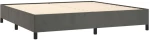 ΚΡΕΒΑΤΙ BOXSPRING ΜΕ ΣΤΡΩΜΑ ΣΚΟΥΡΟ ΓΚΡΙ 200X200 ΕΚ. ΒΕΛΟΥΔΙΝΟ 3132760