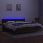 ΚΡΕΒΑΤΙ BOXSPRING ΜΕ ΣΤΡΩΜΑ & LED ΣΚ.ΚΑΦΕ 200X200 ΕΚ ΥΦΑΣΜΑΤΙΝΟ 3133424