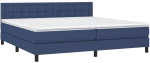 ΚΡΕΒΑΤΙ BOXSPRING ΜΕ ΣΤΡΩΜΑ & LED ΜΠΛΕ 200X200 ΕΚ. ΥΦΑΣΜΑΤΙΝΟ 3133507