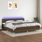 ΚΡΕΒΑΤΙ BOXSPRING ΜΕ ΣΤΡΩΜΑ & LED ΣΚ.ΚΑΦΕ 200X200 ΕΚ ΥΦΑΣΜΑΤΙΝΟ 3133984