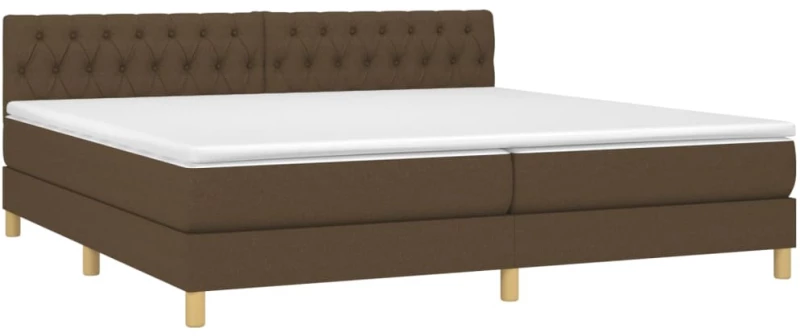 ΚΡΕΒΑΤΙ BOXSPRING ΜΕ ΣΤΡΩΜΑ & LED ΣΚ.ΚΑΦΕ 200X200 ΕΚ ΥΦΑΣΜΑΤΙΝΟ 3133984