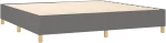 ΚΡΕΒΑΤΙ BOXSPRING ΜΕ ΣΤΡΩΜΑ & LED ΣΚ.ΓΚΡΙ 200X200ΕΚ. ΥΦΑΣΜΑΤΙΝΟ 3135542
