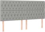 ΚΡΕΒΑΤΙ BOXSPRING ΜΕ ΣΤΡΩΜΑ ΑΝΟΙΧΤΟ ΓΚΡΙ 200X200 ΕΚ. ΥΦΑΣΜΑΤΙΝΟ 3136861