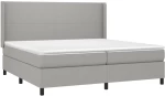 ΚΡΕΒΑΤΙ BOXSPRING ΜΕ ΣΤΡΩΜΑ & LED ΑΝ.ΓΚΡΙ 200X200ΕΚ. ΥΦΑΣΜΑΤΙΝΟ 3138181