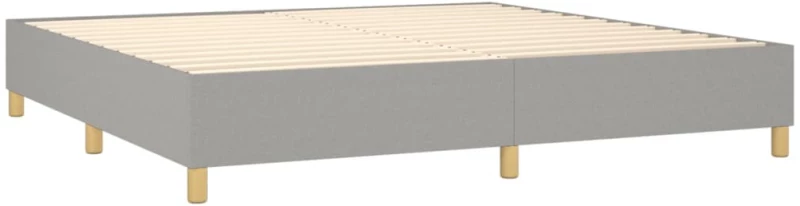 ΚΡΕΒΑΤΙ BOXSPRING ΜΕ ΣΤΡΩΜΑ & LED ΑΝ.ΓΚΡΙ 200X200ΕΚ. ΥΦΑΣΜΑΤΙΝΟ 3139141