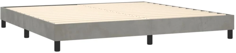 ΚΡΕΒΑΤΙ BOXSPRING ΜΕ ΣΤΡΩΜΑ ΑΝΟΙΧΤΟ ΓΚΡΙ 200X200 ΕΚ. ΒΕΛΟΥΔΙΝΟ 3141383