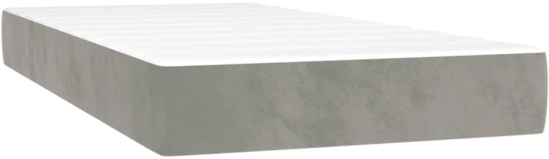 ΚΡΕΒΑΤΙ BOXSPRING ΜΕ ΣΤΡΩΜΑ ΑΝΟΙΧΤΟ ΓΚΡΙ 200X200 ΕΚ. ΒΕΛΟΥΔΙΝΟ 3143103