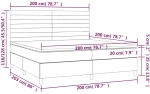 ΚΡΕΒΑΤΙ BOXSPRING ΜΕ ΣΤΡΩΜΑ ΑΝΟΙΧΤΟ ΓΚΡΙ 200X200 ΕΚ. ΒΕΛΟΥΔΙΝΟ 3143103