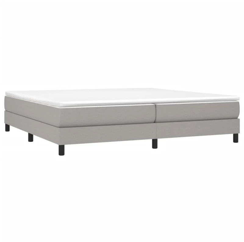 ΚΡΕΒΑΤΙ BOXSPRING ΜΕ ΣΤΡΩΜΑ ΑΝΟΙΧΤΟ ΓΚΡΙ 200X200 ΕΚ. ΥΦΑΣΜΑΤΙΝΟ 3144101