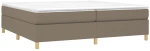 ΚΡΕΒΑΤΙ BOXSPRING ΜΕ ΣΤΡΩΜΑ TAUPE 200X200 ΕΚ. ΥΦΑΣΜΑΤΙΝΟ 3144550