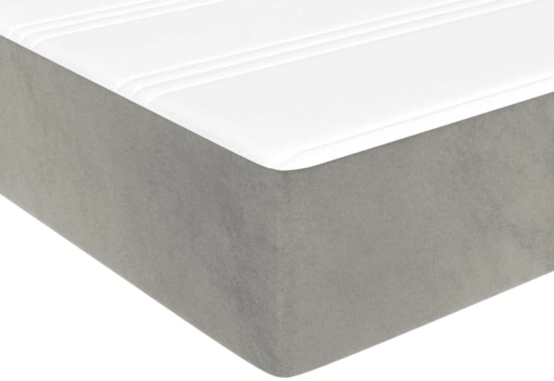 ΚΡΕΒΑΤΙ BOXSPRING ΜΕ ΣΤΡΩΜΑ ΑΝΟΙΧΤΟ ΓΚΡΙ 200X200 ΕΚ. ΒΕΛΟΥΔΙΝΟ 3144699