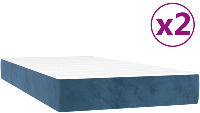 ΚΡΕΒΑΤΙ BOXSPRING ΜΕ ΣΤΡΩΜΑ ΣΚΟΥΡΟ ΜΠΛΕ 200X200 ΕΚ. ΒΕΛΟΥΔΙΝΟ 3144703