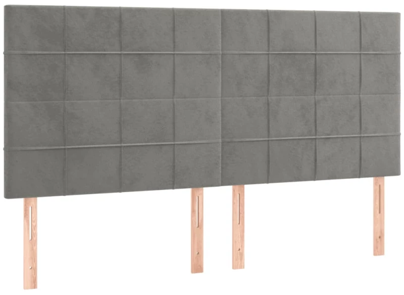 ΚΡΕΒΑΤΙ BOXSPRING ΜΕ ΣΤΡΩΜΑ ΑΝΟΙΧΤΟ ΓΚΡΙ 200X200 ΕΚ. ΒΕΛΟΥΔΙΝΟ 3129231