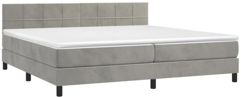 ΚΡΕΒΑΤΙ BOXSPRING ΜΕ ΣΤΡΩΜΑ & LED ΑΝ.ΓΚΡΙ 200X200 ΕΚ. ΒΕΛΟΥΔΙΝΟ 3134423