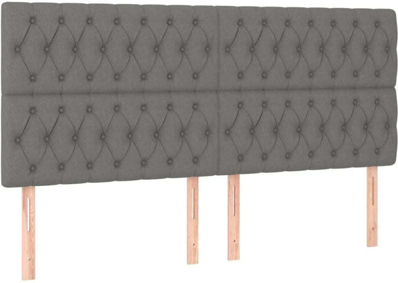 ΚΡΕΒΑΤΙ BOXSPRING ΜΕ ΣΤΡΩΜΑ & LED ΣΚ.ΓΚΡΙ 200X200ΕΚ. ΥΦΑΣΜΑΤΙΝΟ 3135702