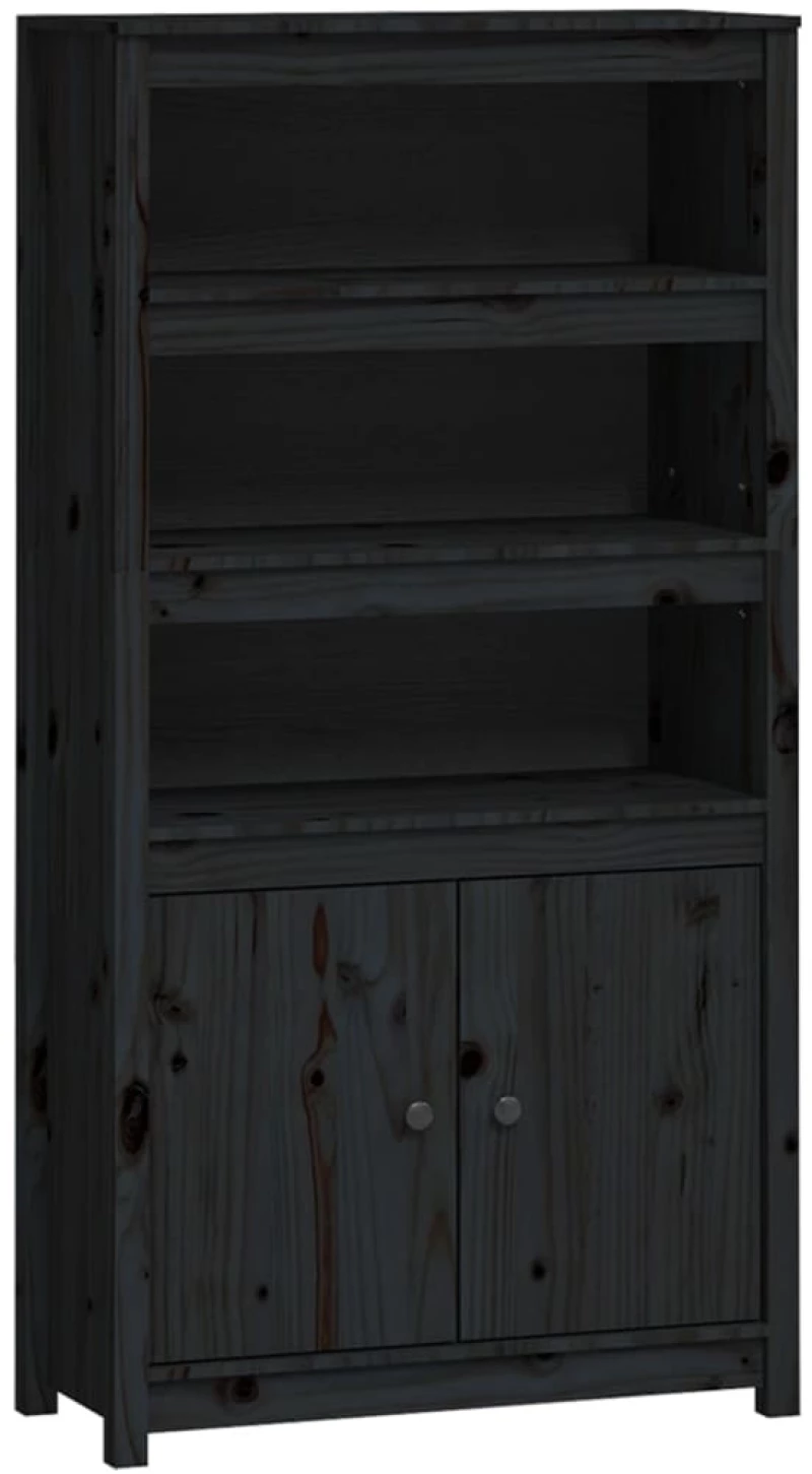 ΝΤΟΥΛΑΠΙ ΜΑΥΡΟ 80X35X154 ΕΚ. ΑΠΟ ΜΑΣΙΦ ΞΥΛΟ ΠΕΥΚΟΥ 823523