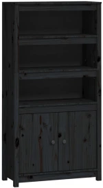 ΝΤΟΥΛΑΠΙ ΜΑΥΡΟ 80X35X154 ΕΚ. ΑΠΟ ΜΑΣΙΦ ΞΥΛΟ ΠΕΥΚΟΥ 823523