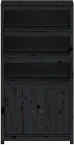 ΝΤΟΥΛΑΠΙ ΜΑΥΡΟ 80X35X154 ΕΚ. ΑΠΟ ΜΑΣΙΦ ΞΥΛΟ ΠΕΥΚΟΥ 823523