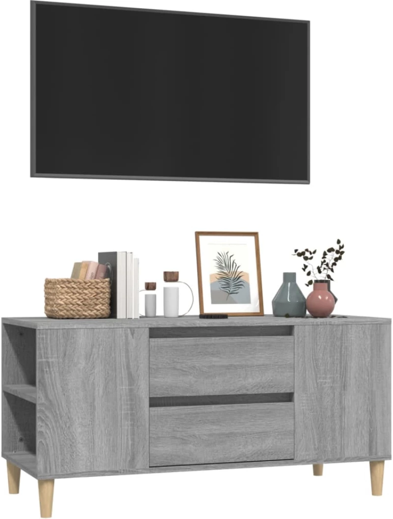 ΈΠΙΠΛΟ ΤΗΛΕΟΡΑΣΗΣ ΓΚΡΙ SONOMA 102X44,5X50 ΕΚ. ΑΠΟ ΕΠΕΞΕΡΓ. ΞΥΛΟ 819602