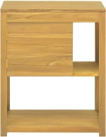 ΈΠΙΠΛΟ ΜΠΑΝΙΟΥ 60X40X75 ΕΚ. ΑΠΟ ΜΑΣΙΦ ΞΥΛΟ TEAK 338237