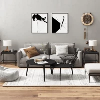 ΒΟΗΘΗΤΙΚΑ ΤΡΑΠΕΖΙΑ 2 ΤΕΜ. ΜΑΥΡΑ 40X40X35 ΕΚ. ΕΠΕΞΕΡΓΑΣΜΕΝΟ ΞΥΛΟ 819403