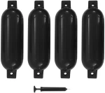 ΜΠΑΛΟΝΙΑ ΣΚΑΦΟΥΣ 4 ΤΕΜ. ΜΑΥΡΑ 51 X 14 ΕΚ. ΑΠΟ PVC 92381