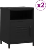 ΚΟΜΟΔΙΝΑ 2 ΤΕΜ. ΜΑΥΡΑ 35 X 35 X 51 ΕΚ. ΑΤΣΑΛΙΝΑ 3095221