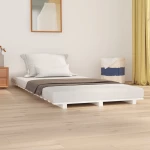 ΠΛΑΙΣΙΟ ΚΡΕΒΑΤΙΟΥ ΛΕΥΚΟ 100 X 200 ΕΚ. ΑΠΟ ΜΑΣΙΦ ΞΥΛΟ ΠΕΥΚΟΥ 824554