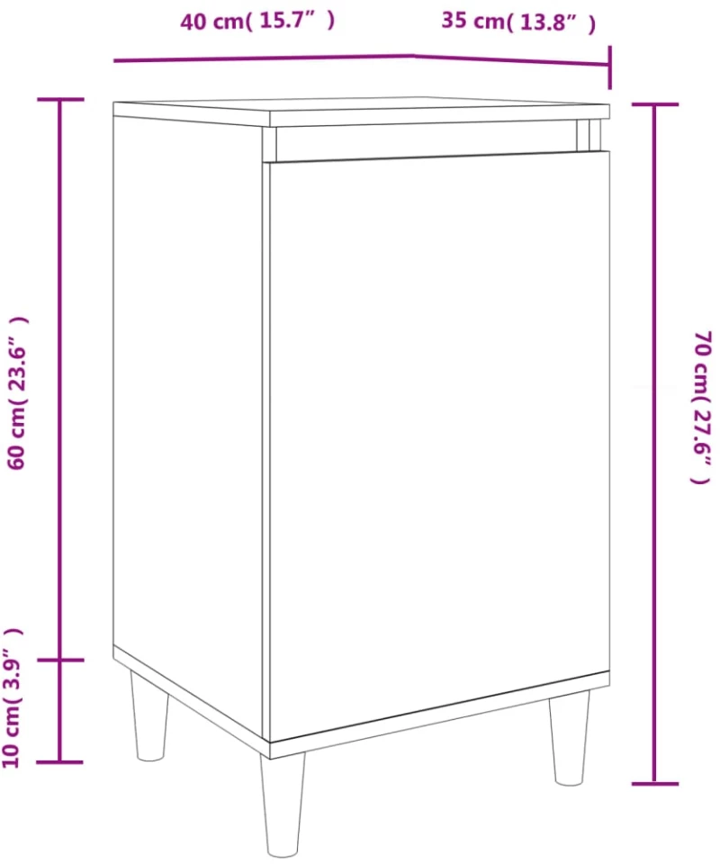 ΚΟΜΟΔΙΝΟ ΓΚΡΙ SONOMA 40X35X70 ΕΚ. ΑΠΟ ΕΠΕΞΕΡΓΑΣΜΕΝΟ ΞΥΛΟ 819640