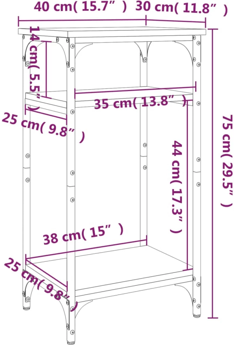 ΒΟΗΘΗΤΙΚΟ ΤΡΑΠΕΖΙ ΚΑΠΝΙΣΤΗ ΔΡΥΣ 40X30X75 ΕΚ. ΕΠΕΞΕΡΓΑΣΜΕΝΟ ΞΥΛΟ 825799