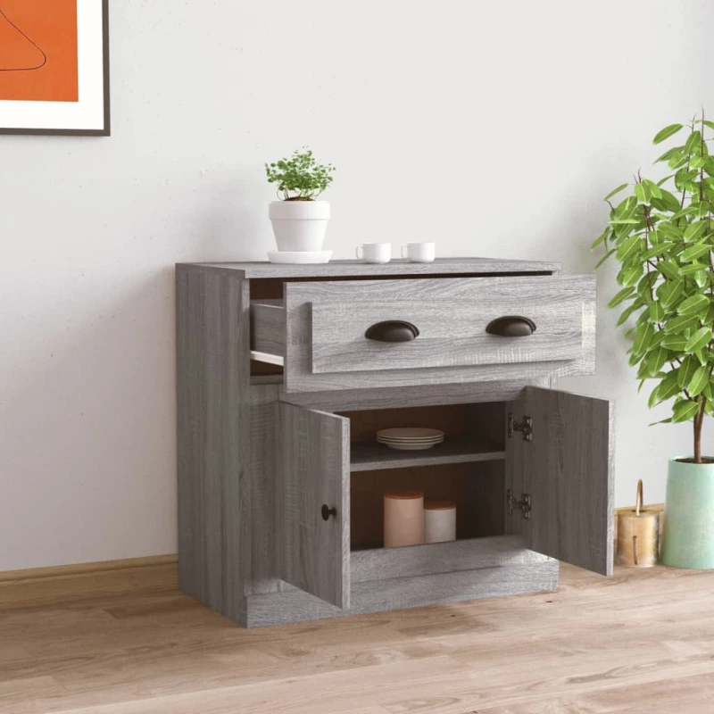 ΜΠΟΥΦΕΣ ΓΚΡΙ SONOMA 70X35,5X67,5 ΕΚ. ΑΠΟ ΕΠΕΞΕΡΓΑΣΜΕΝΟ ΞΥΛΟ 816430