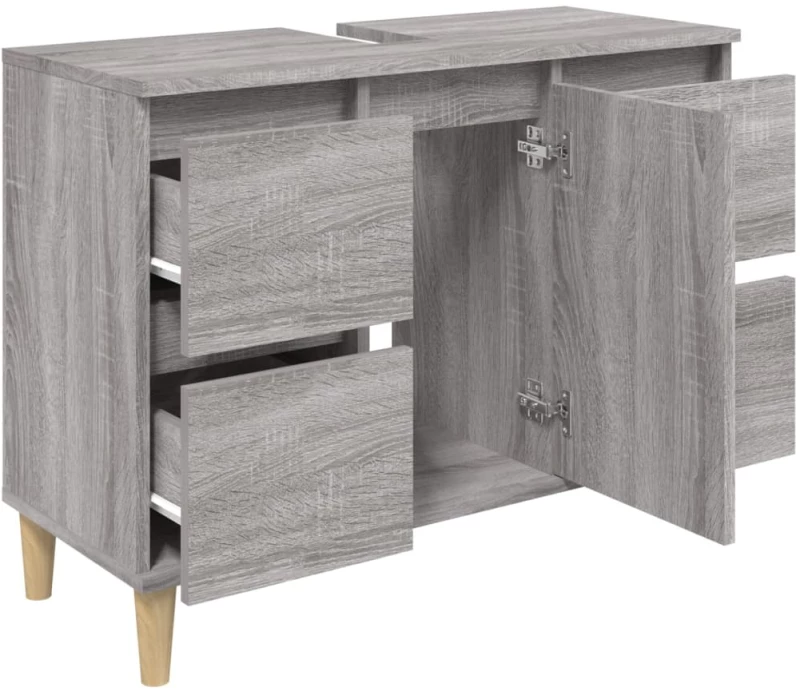 ΝΤΟΥΛΑΠΙ ΝΙΠΤΗΡΑ ΓΚΡΙ SONOMA 80 X 33 X 60ΕΚ. ΕΠΕΞΕΡΓΑΣΜΕΝΟ ΞΥΛΟ 821274