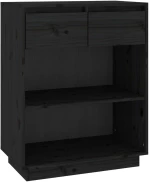 ΝΤΟΥΛΑΠΙ ΚΟΝΣΟΛΑ ΜΑΥΡΟ 60 X 34 X 75 ΕΚ. ΑΠΟ ΜΑΣΙΦ ΞΥΛΟ ΠΕΥΚΟΥ 813838