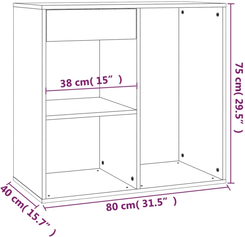 808840  ΝΤΟΥΛΑΠΙ ΚΑΛΛΥΝΤΙΚΩΝ ΚΑΠΝΙΣΤΗ ΔΡΥΣ 80X40X75ΕΚ.ΕΠΕΞ. ΞΥΛΟ 820502