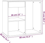 808840  ΝΤΟΥΛΑΠΙ ΚΑΛΛΥΝΤΙΚΩΝ ΚΑΠΝΙΣΤΗ ΔΡΥΣ 80X40X75ΕΚ.ΕΠΕΞ. ΞΥΛΟ 820502