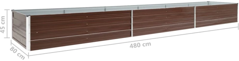 ΖΑΡΝΤΙΝΙΕΡΑ ΥΠΕΡΥΨΩΜΕΝΗ ΚΑΦΕ 480X80X45 ΕΚ. ΓΑΛΒΑΝ. ΧΑΛΥΒΑΣ 47066