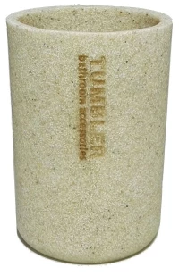 Ποτηροθήκη Μπεζ Polyresin/Ξύλο