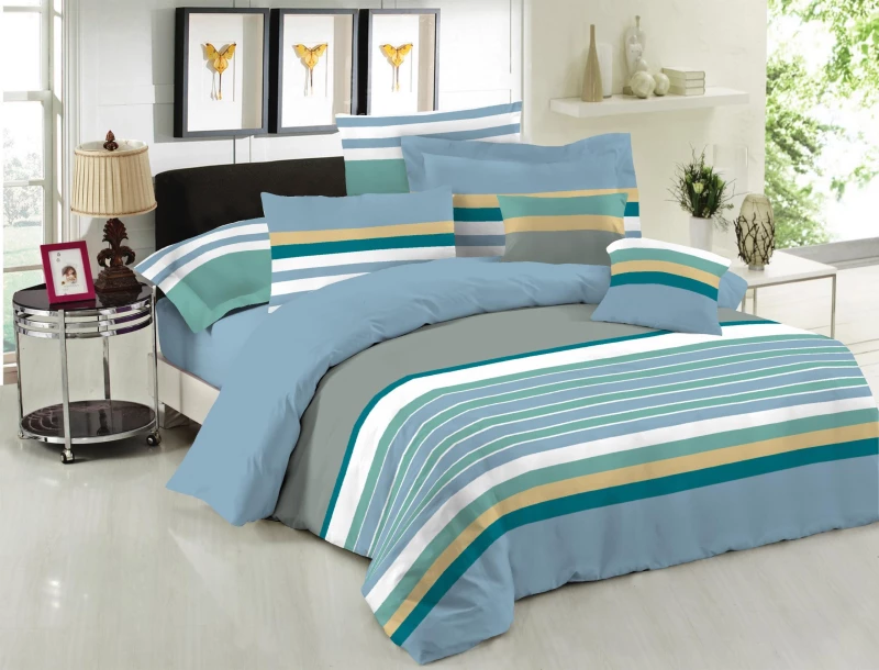 Σετ Κουβερλί Le Blanc Premium Cotton 100% Nevada Blue Υπέρδιπλο 220x240