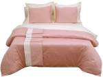 Πάπλωμα Δύο Όψεων Υπέρδιπλο 220x240 Luxury Bicolour Blush Pink/Ivory
