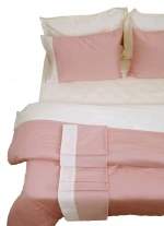 Πάπλωμα Δύο Όψεων Υπέρδιπλο 220x240 Luxury Bicolour Blush Pink/Ivory