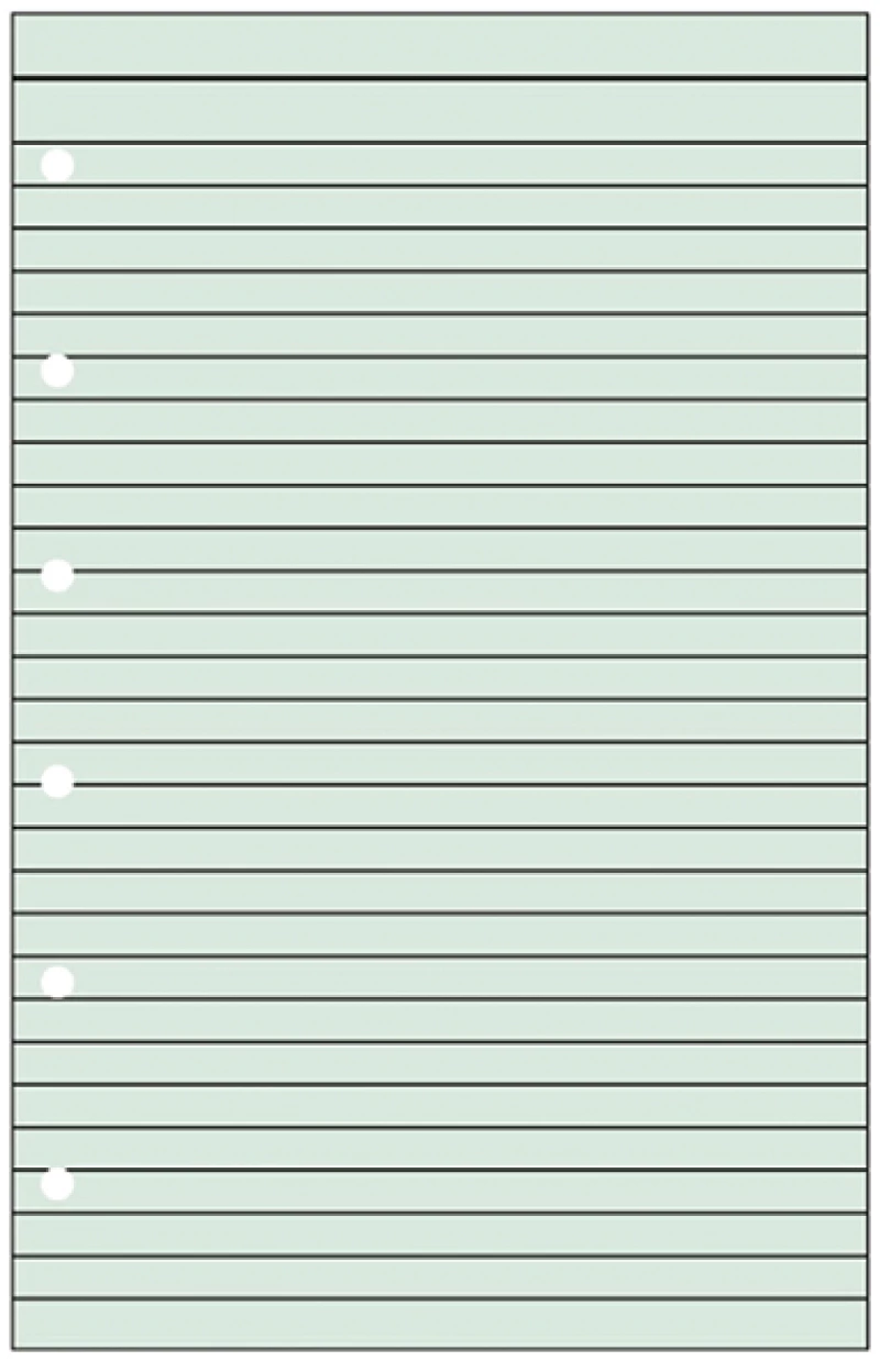 Contax Organizer Pocket 506 φύλλα σημειώσεων ριγέ 20φ πράσινα