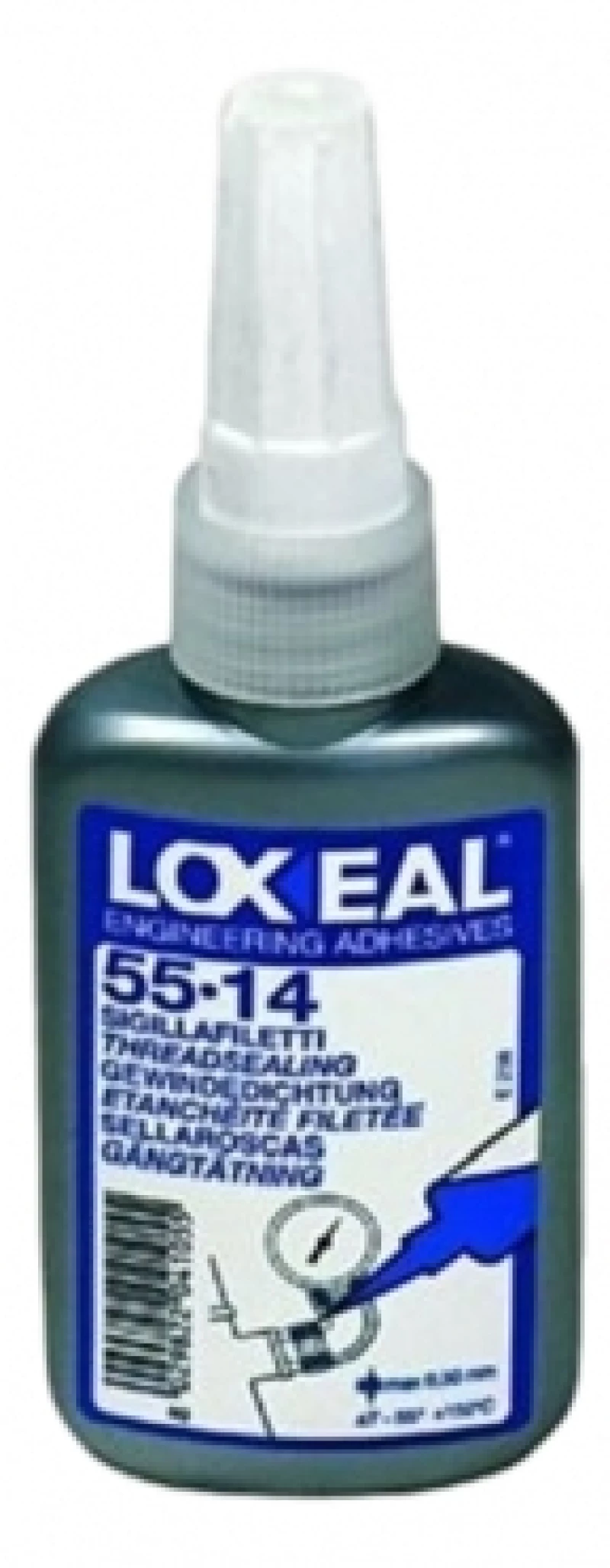 Loxeal Υγρό Τεφλόν Κόκκινο Κόλλα Σπειρωμάτων 50ml 55-14