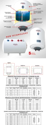 Ηλεκτρομπόιλερ 120L WILCO Κάθετο