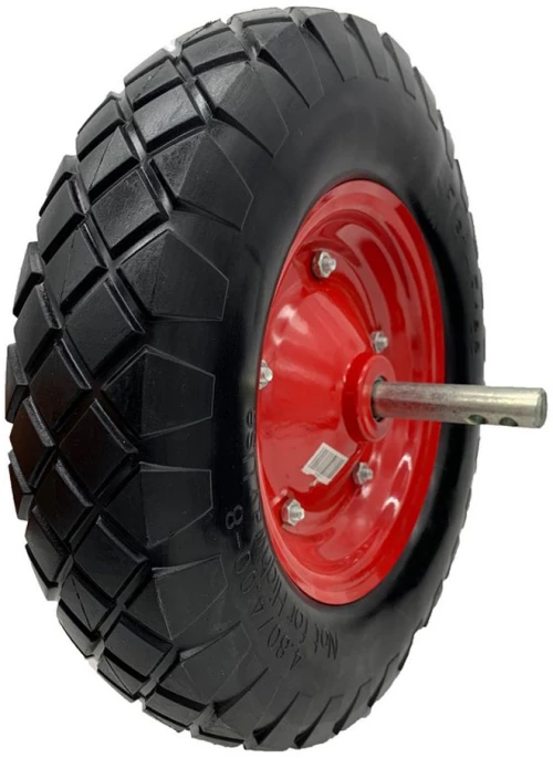Ρόδα αφρού με άξονα 250mm 400-8  1.6kg (4 τρύπες στον άξονα)