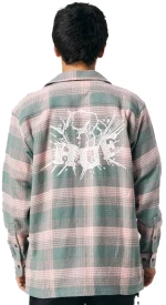 Πουκάμισο HUF Smash Pink