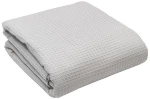Κουβέρτα πικέ cotton Light Grey Μονή (165x265)