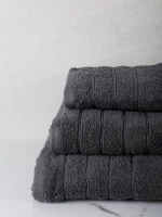 Σετ Πετσέτα πενιέ 3τμχ Dory 10 Dark Grey